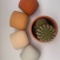 3In Desert Concrete Plant Pot Minimalist Boho Planter - thumbnail 2