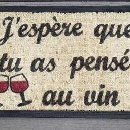 Doormat I Hope You Thought About Wine, Welcome Home, Entrance Mat, Humorous Doormat, Customizable Carpet, Gift Idea - thumbnail 2