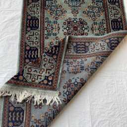 3??10 Ft Silver Hallway Carpet, Afghan Oriental Wool Rug, Home Decor - thumbnail 4