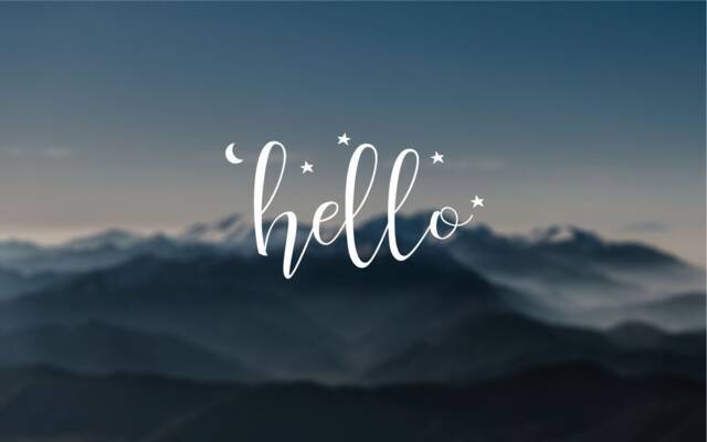Door Decal, Hello Door Sticker, Wall Store Window Laptop Car Decal - image 1
