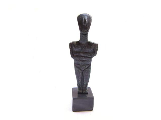 Free Shipping Bronze Sculpture Idol Of Cycladic Figure , Metal Museum Quality Reproduction, Henry Moor Art - image 1