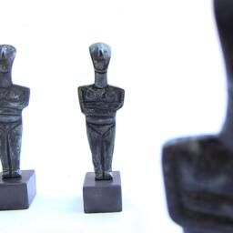 Free Shipping Bronze Sculpture Idol Of Cycladic Figure , Metal Museum Quality Reproduction, Henry Moor Art - thumbnail 3