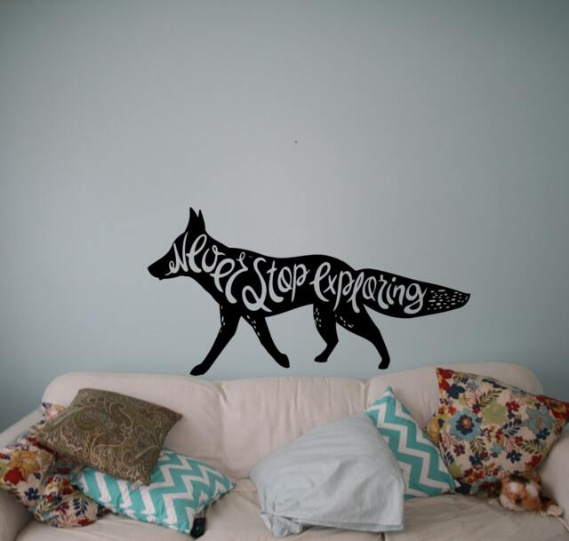 Motivation Quotes Never Stop Exploring Wall Decal Inspiration Sticker Sayings Home Interior Graphics Custom Stickers 19(Mot - image 1