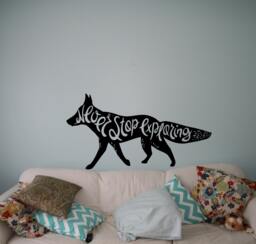 Motivation Quotes Never Stop Exploring Wall Decal Inspiration Sticker Sayings Home Interior Graphics Custom Stickers 19(Mot - thumbnail 1