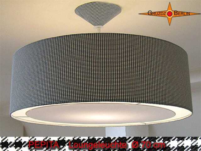 Hanging Lamp Black White Pepita ?? 40 Till 70 cm With Diffuser - image 1