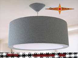 Hanging Lamp Black White Pepita ?? 40 Till 70 cm With Diffuser - thumbnail 3