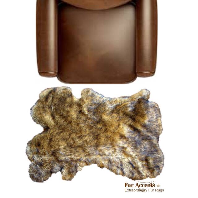 Faux Fur Pelt Rug - Shaggy Sheepskin Style, Custom Design - image 1