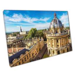 Oxford University Bodleian Library Canvas Print Historical Landmarks Wall Art For Home Or Office Decor - thumbnail 1