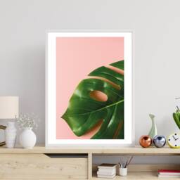 Tropical Pink Palm - Photography Print Wall Art Home Decor Gift Bespoke Poster A5 A4 A3 Framed - thumbnail 2