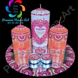 Decorative Personalised Henna Mehndi Candles, Wedding, Christmas, Birthday Gifts - thumbnail 4