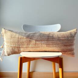 Brown Dot Block Print Mudcloth Hmong Pillow Case - thumbnail 2