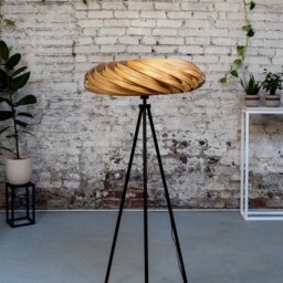 standing Lamp Made Of Olive Ash Wood, Handmade Design Lamp - thumbnail 2