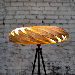 standing Lamp Made Of Olive Ash Wood, Handmade Design Lamp - thumbnail 3