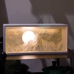 Gypsum Diffuser Lamp Moon & Mountain Aromatherapy Led Light - thumbnail 2