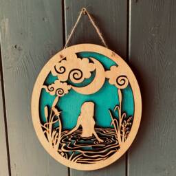 Wild Swimming Wooden Wall Art Cold Water Swimmer Gift - thumbnail 2