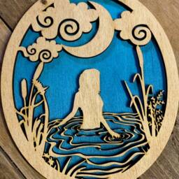 Wild Swimming Wooden Wall Art Cold Water Swimmer Gift - thumbnail 3
