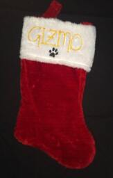 Custom Monogrammed Pet Christmas Stocking - thumbnail 1