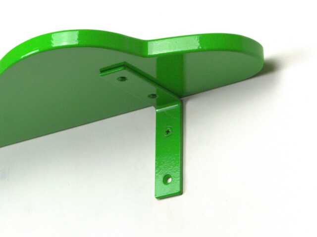 Green Gloss Shelf Bracket - Stylish Metal Support For Wall Shelves, Sturdy Floating Holder, Modern Home Decor - image 1