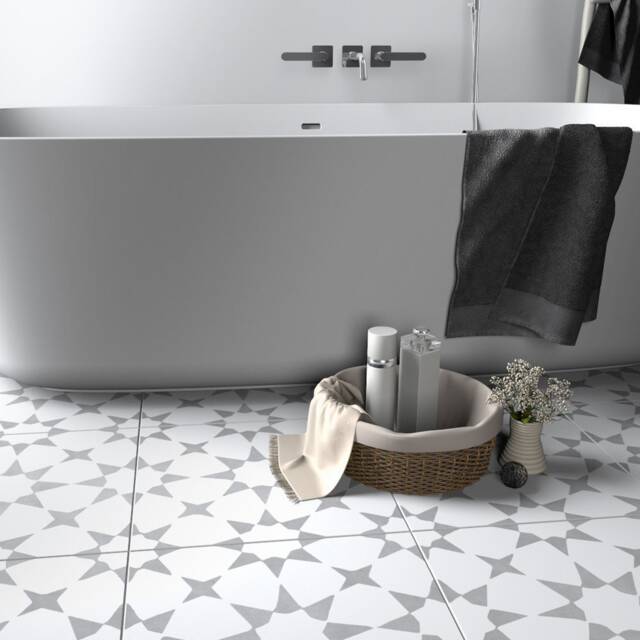 Tile Stickers For Decoration, Floor Or Wall, Fez Style, Easy Way To Customize Your Bathroom, Kitchen Backsplash, Pack Of 10, Skumgt - image 1