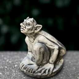 Stone Gargoyle Statue Concrete Monster Sculpture Outdoor Demon Ornament Halloween Decoration Guardian Figurine Monster Lover Gift - thumbnail 3