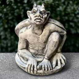 Stone Gargoyle Statue Concrete Monster Sculpture Outdoor Demon Ornament Halloween Decoration Guardian Figurine Monster Lover Gift - thumbnail 2