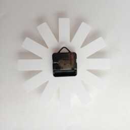 Asterisk Acrylic Wall Clock Mid-Century Modern Silent Clock - 8.5 Inch - thumbnail 2