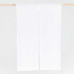 White Linen Noren Curtain - Japanese Style Soft Door Panel Custom Closet Divider Minimalist Entryway Midweight Stonewashed - thumbnail 3