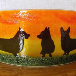 "Beautiful Glass Fused ""Welsh Corgi" - thumbnail 2