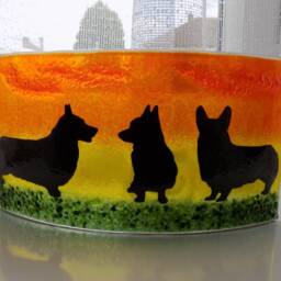 "Beautiful Glass Fused ""Welsh Corgi" - thumbnail 3