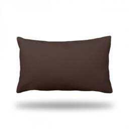 "Solid Chocolate Brown - Throw Pillow, Decorative Pillow Cover, Case Rectangle 13"" X 22" - thumbnail 3