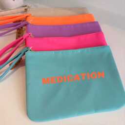 Personalised Bright Neon Suncream Holiday Beach Wallet - thumbnail 3