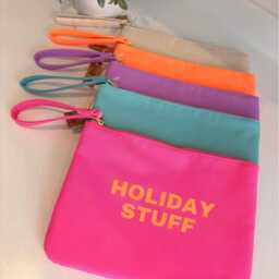 Personalised Bright Neon Suncream Holiday Beach Wallet - thumbnail 4