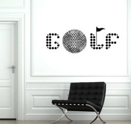 Golf Vinyl Wall Decal Golfer Club Decor 2706Di - thumbnail 1