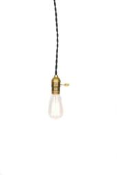 Simply Modern Vintage Farmhouse Pendant Light - Black Wire - thumbnail 1