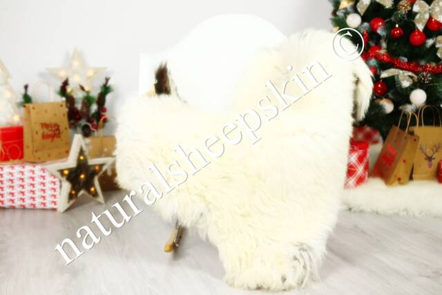 Organic Sheepskin Rug, Real Gute Sheepskin, Ivory Rug Christmas Home #gutchris9 - image 1