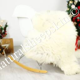 Organic Sheepskin Rug, Real Gute Sheepskin, Ivory Rug Christmas Home #gutchris9 - thumbnail 3