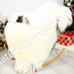 Organic Sheepskin Rug, Real Gute Sheepskin, Ivory Rug Christmas Home #gutchris9 - thumbnail 2
