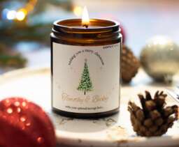 Merry Christmas Gift Personalised For Her Wishing You A Xmas Present Festive Candle Scented Family Gifting Season Idea