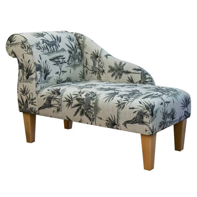 Safari Wildlife Handmade Chaise Longue - Accent Sofa Chair British Custom Made - image 1