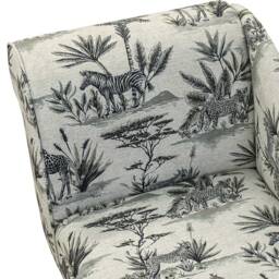 Safari Wildlife Handmade Chaise Longue - Accent Sofa Chair British Custom Made - thumbnail 3