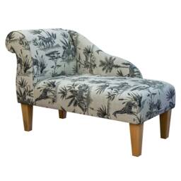 Safari Wildlife Handmade Chaise Longue - Accent Sofa Chair British Custom Made - thumbnail 1