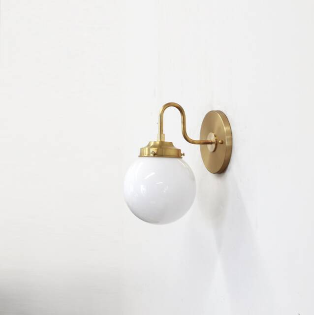 Wall Sconce Light, Mid Century Brass Light, Ul Listed, 0323 - image 1