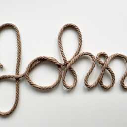 Large Rope Wall First Name Decor For Nursery, Custom Girl, Big To Baby Room, Christmas Gift - thumbnail 4