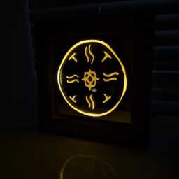 Glowing Seal Usb Lightbox Light Lamp Frame - Witch Magic Inspired Nightlight Art - thumbnail 2