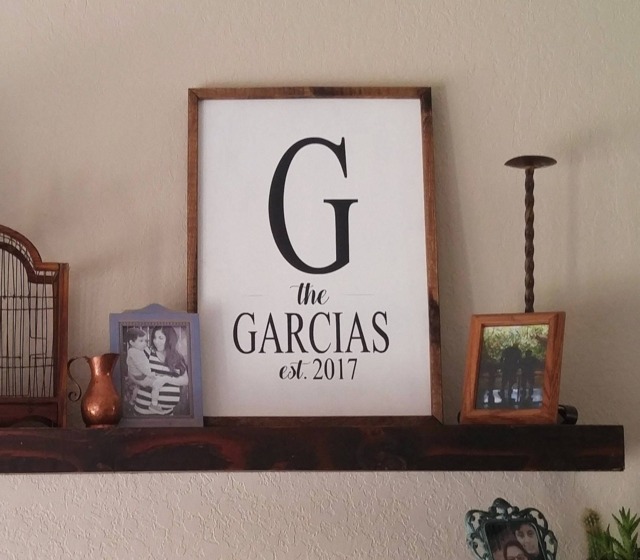 Large Last Name Family Established Wood Sign - Rustic Housewarming Wedding Gift Wall Art Decor