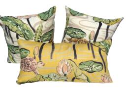 La Tortue -Clarence House-Pillow Cover - Front  Back Is Solid - thumbnail 1