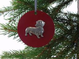 Dachshund Hanging Decoration - Dog Mum Christmas Ornament Owner Unique Decor - thumbnail 1