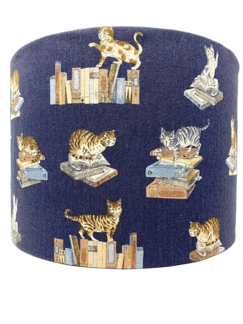 Cat Lamp Shade Library Cats Lampshade Light For Standard Lamps Or Ceiling Lights - image 1