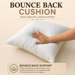 Duck Feather & Down Cushion Pads, Inserts, Inners, Scatter, Filler Deep Filled Plump Pillow 16, 18, 20, 22, 24, 26 - thumbnail 2