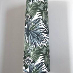 Tall Tropical Leaf Lampshade Genuine Scandinavian Fabric, Handmade By Vivid Shades, Funky Scandi Monstera - thumbnail 2